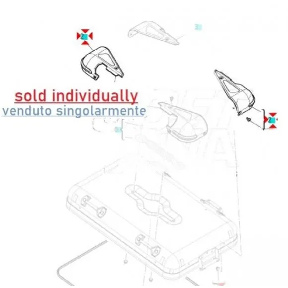 Protezione angolare 8291g641A per valigie 96781071A,Multistrada V2-950-1200-1260 - 2