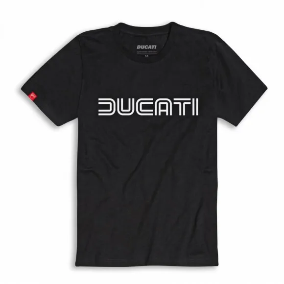 Original Ducati Ducatiana 80s Black Men's T-Shirt - 1 Original Ducati Ducatiana 80s Black Men's T-Shirt - 1