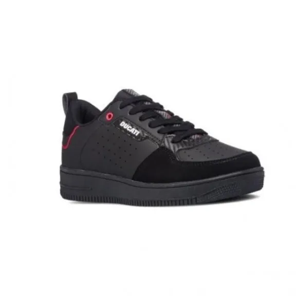 Chaussures de sport pour hommes avec détails perforés originaux Ducati Valencia noir DF21-16 - 2 Chaussures de sport pour hommes avec détails perforés originaux Ducati Valencia noir DF21-16 - 2