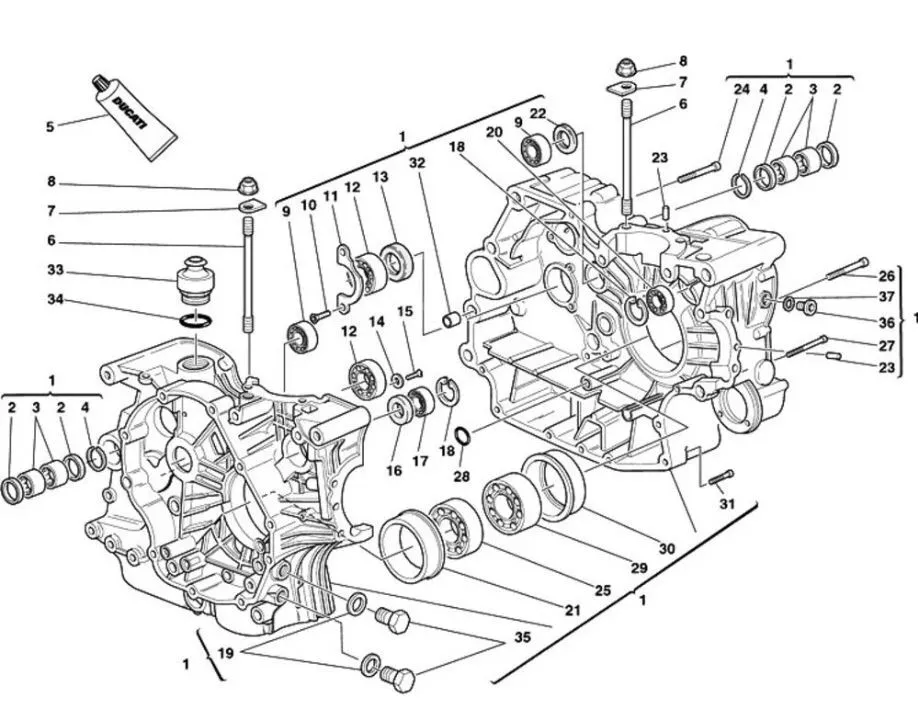 Ducati esploso ricambi 2