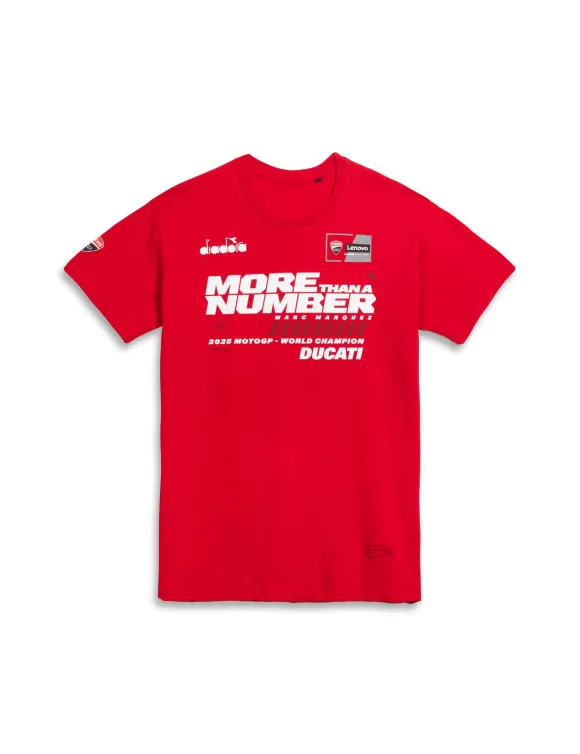 Original Ducati Marc Marquez MotoGP Weltmeister '25 Herren-Gedenk-T-Shirt