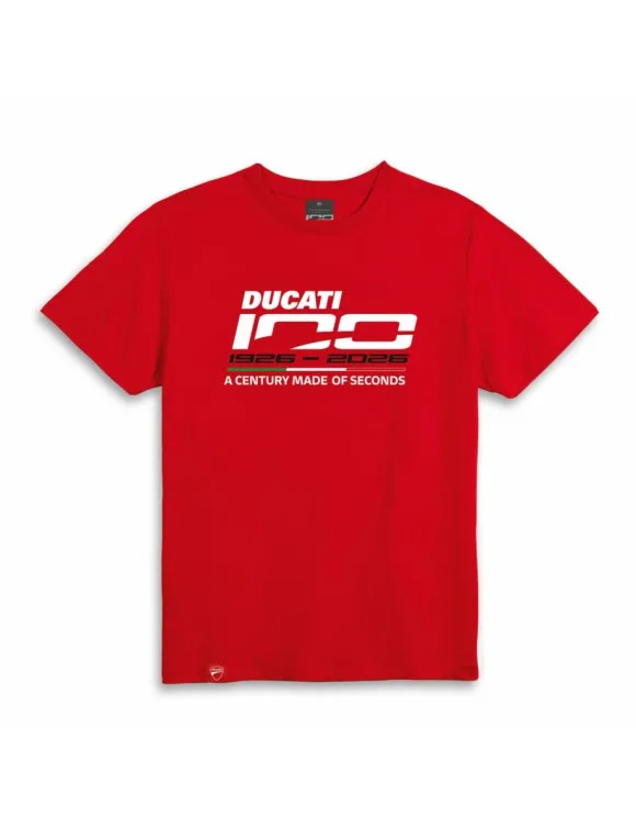 T-Shirt da Uomo Ducati One Hundred Centenario Red