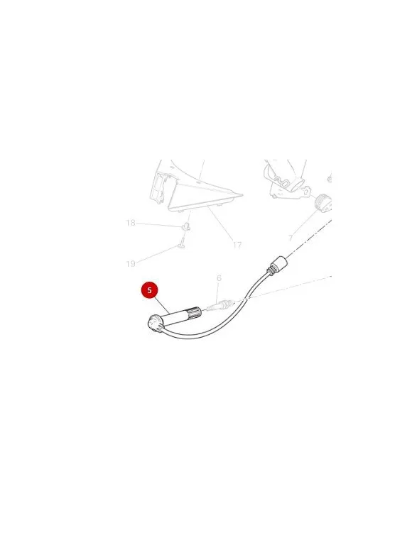 Cavo Candela Testa Orizzontale 67110601D Ducati Monster 821-1200 / Supersport 939