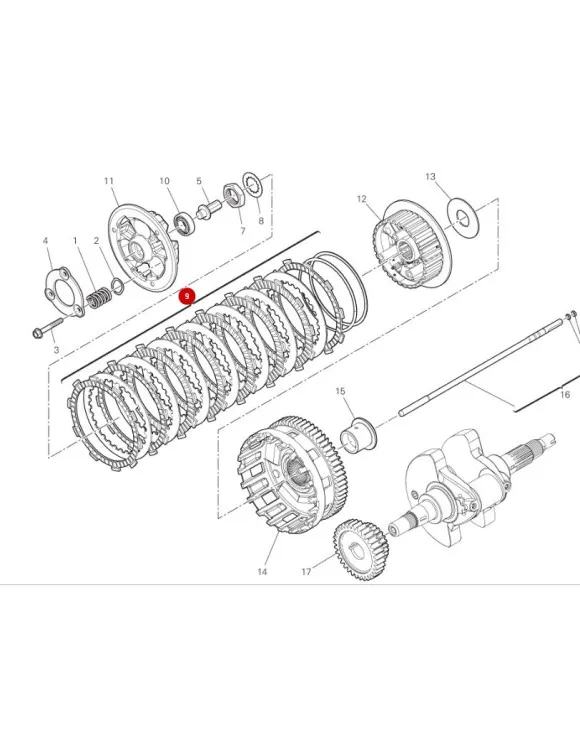 Serie Dischi Frizione OEM Ducati 19020591A